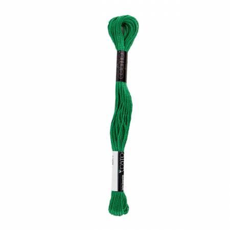 Cosmo Cotton Embroidery Floss 8m Skein MD Jolly Green # 2512-337