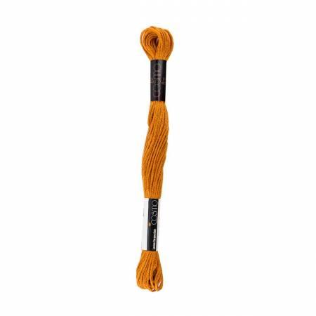 Cosmo Cotton Embroidery Floss 8m Skein Old Gold