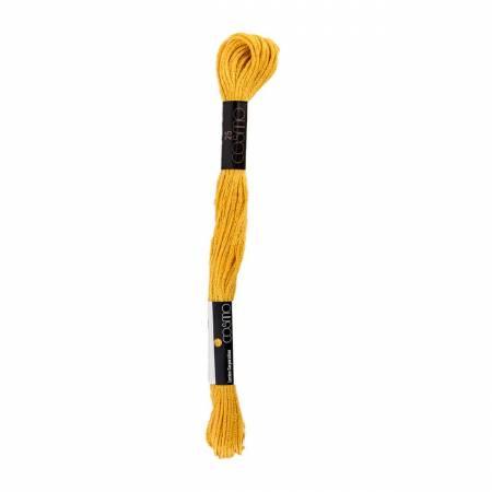 Cosmo Cotton Embroidery Floss 8m Skein Vivid Old Gold