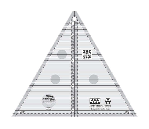 Creative Grids 60 Degree Triangle 8-1/2in