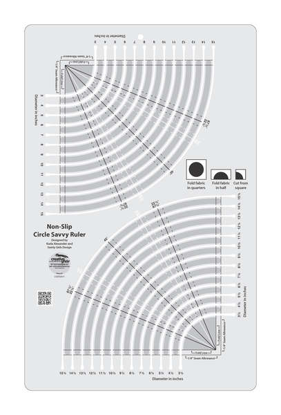 Creative Grids Circle Savvy 11-3/4in x 18-1/2in