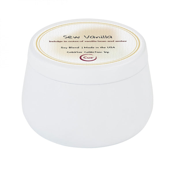 Creator Collection Scented Candle by Cue 3.5oz Sew Vanilla # 80317-CNDL