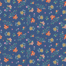 Croc My World,  Tropical Blooms on Blue