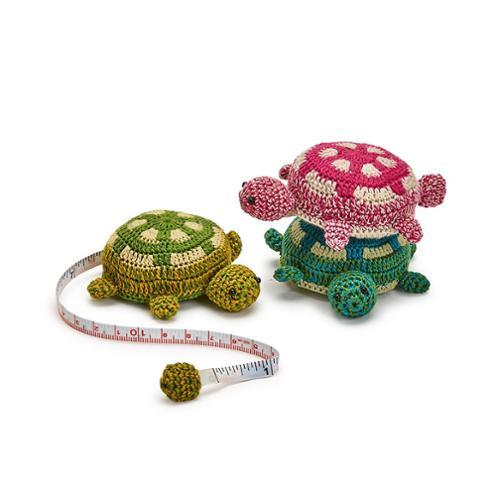 Crocheted Tape Measure, Turtle