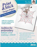 DIME, Print and Stick Tatget Paper, 25 Sheets, 8.5in x 11in