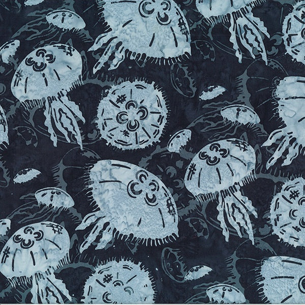 Hoffman Batik, Alaska, Moon Jellies, Midnight