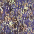 Hoffman Batik, Alaska, Seahorses, Eggplant
