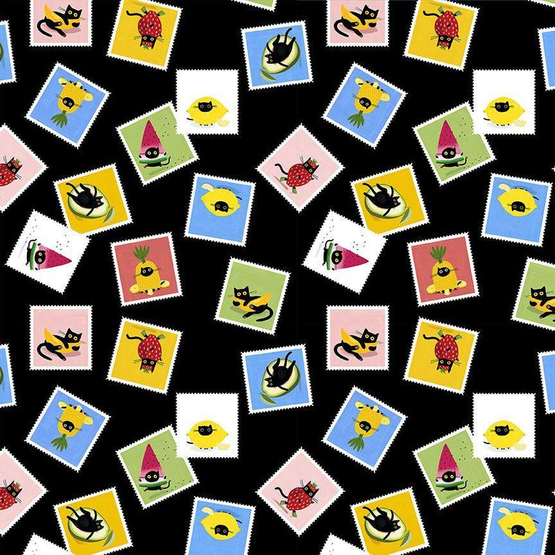 Dear Stella, Frruit Cocktail, Postage Stamps, Oil