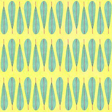 Dear Stella, Nature Walk,  Feathers, Aurora, Lime