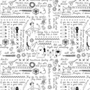 Dear Stella, Quiet Riot, Sweary Stitching, Black and White