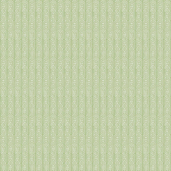 Deborahs Garden, Small Geometric Stripe, Green