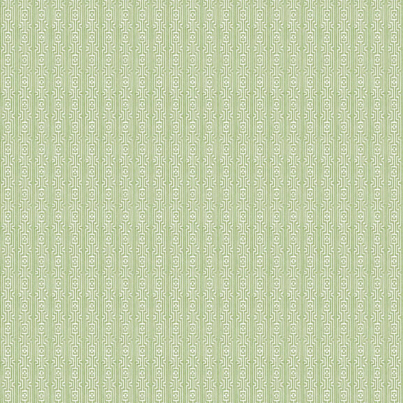 Deborahs Garden, Small Geometric Stripe, Green