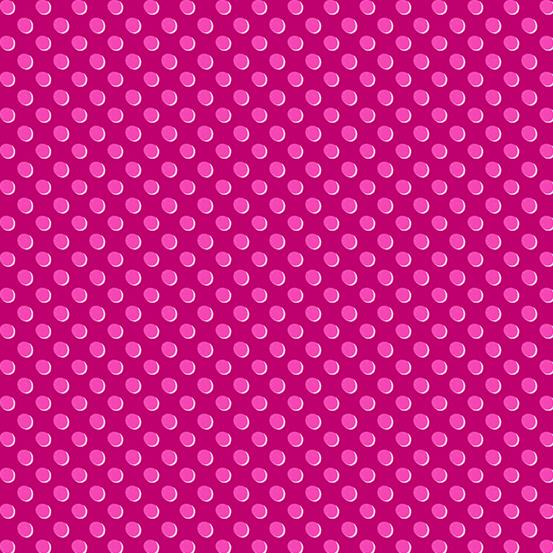 Enchanted Bloom, Dreamy Dots. Magenta