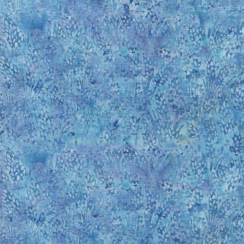 English Lavender Batiks, Lavender, Blue Chambray