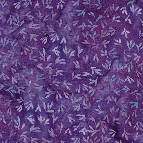 English Lavender Batiks, Mini Leaves, Purple Jelly