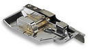 Brother SA185 1/4"R and 1/8"L Seam, Snap On Patchwork Foot for Quilt Piecing,