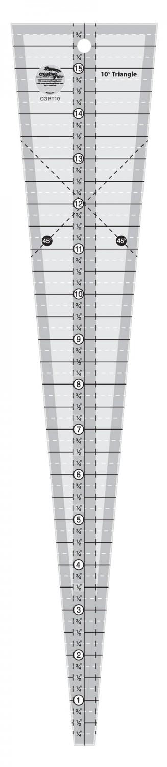 CGR 10 Degree Triangle Ruler
