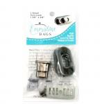 Turn Lock- Gunmetal