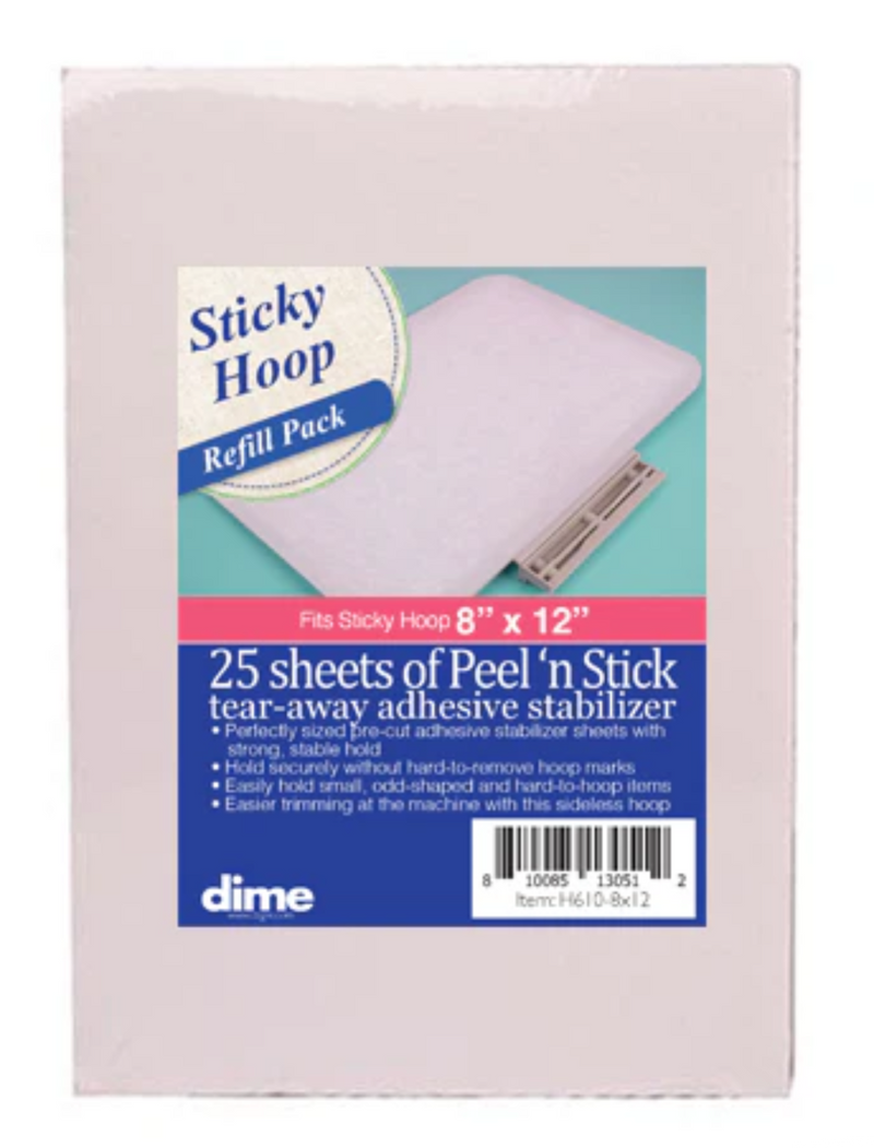 Sticky Hoop Refill Pack 8X8