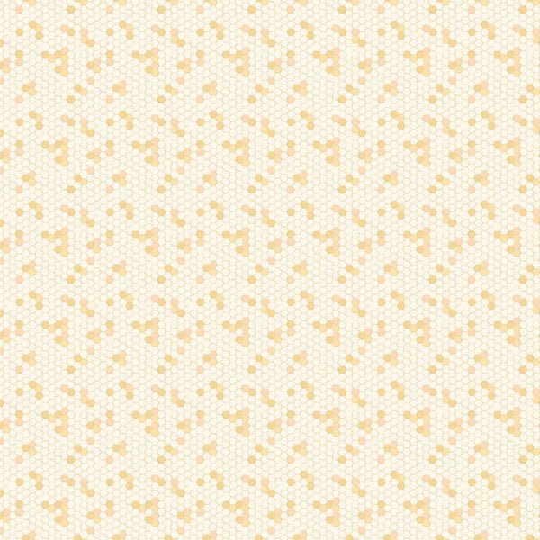 FIGO Fabrics, Humblebee, Hexies, Yellow