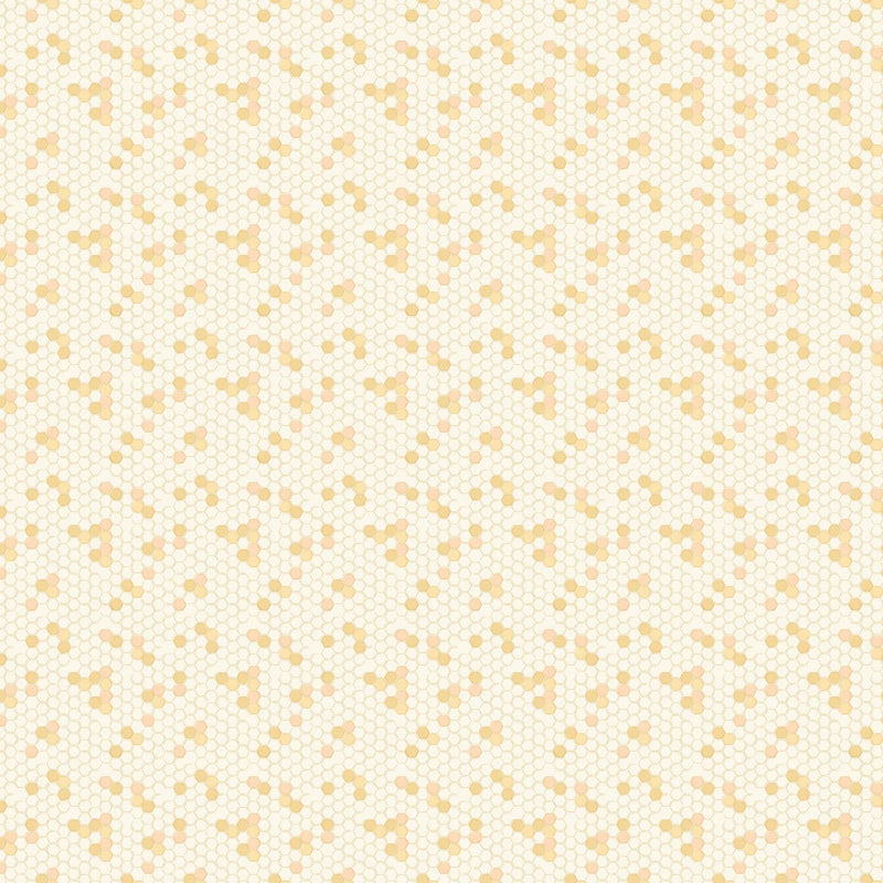 FIGO Fabrics, Humblebee, Hexies, Yellow