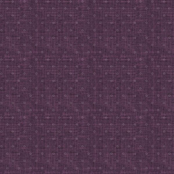 FIGO Fabrics, Stash Blenders, Stitches, Purple