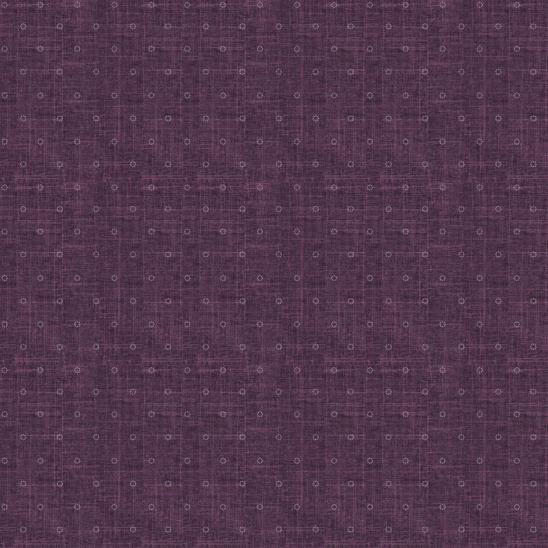 FIGO Fabrics, Stash Blenders, Stitches, Purple