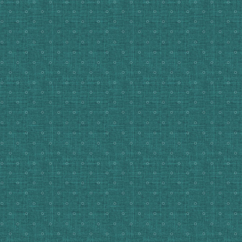 FIGO Fabrics, Stash Blenders, Stitches, Teal