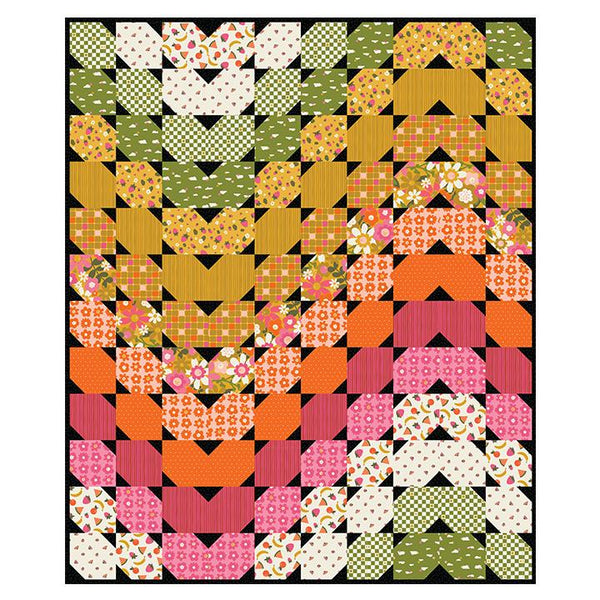 FIGO, Sarah Hearts, Joyful June Kit with Colourwave Pattern