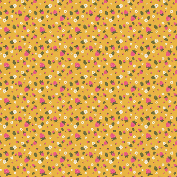 FIGO, Sarah Hearts, Joyful June, Strawberries, Ochre