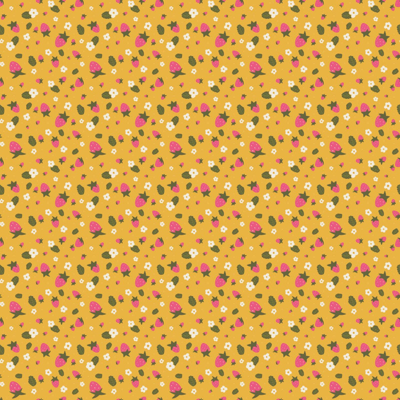 FIGO, Sarah Hearts, Joyful June, Strawberries, Ochre
