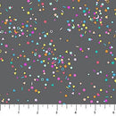 Figo Fabrics Basics, Dewfall, Multi Confetti on Gray