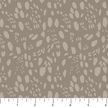 Figo Fabrics, Cozy Cubs, Animal Tracks on Brown