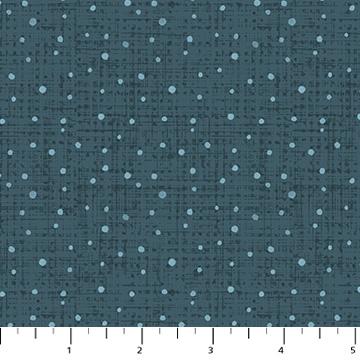 Figo Fabrics, Cozy Cubs, Irregular Dots on Blue