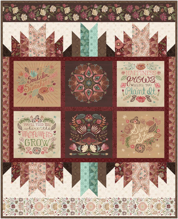 Floralscape Wall Hanging Quilt Kit
