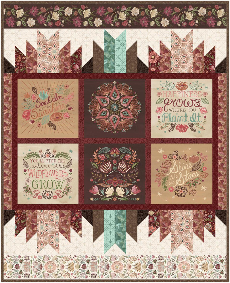 Floralscape Wall Hanging Quilt Kit