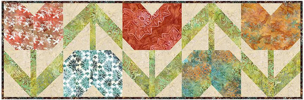 Flowers For Mom, Batik Table Runner Kit