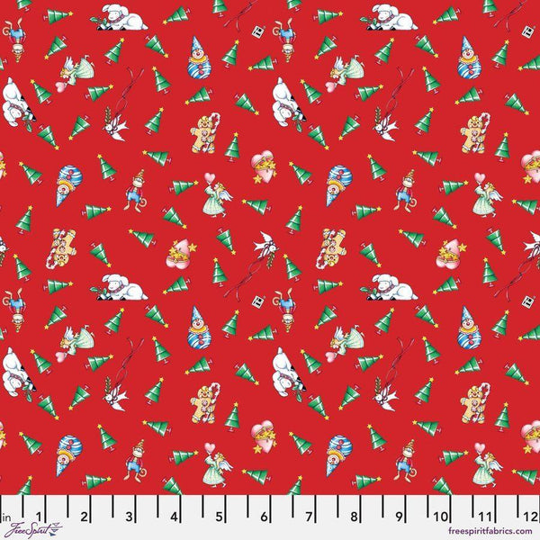 Free Spirit, So Much Joy, Christmas Tree Toss, Red