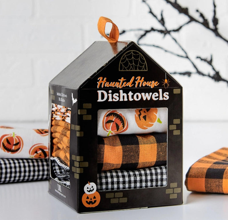 Haunted House Dishtowel Set-3