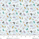 Henry Glass, Basket Full of Blessings, Butterflies & Floral, Sky Blue