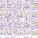 Henry Glass, Basket Full of Blessings, Tossed Bunnies, Lilac