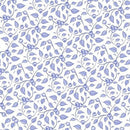 Henry Glass Fabrics, Berrylicious, Blue Twigs on White