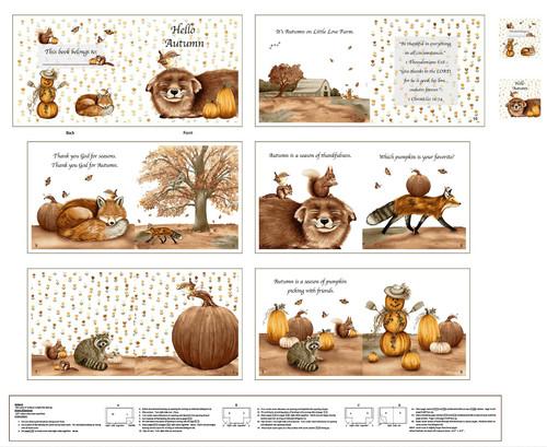 Henry Glass, Hello Autumn, Book Panel, 36" Panel