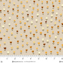 Henry Glass, Hello Pumpkin, Tossed Flowers on Tan