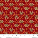 Henry Glass, Kim Diehl, Baubles & Balsam, Holiday Foulard, Cranberry