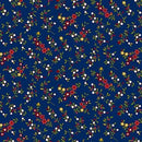 Henry Glass, Old Glory, Floral Vine, Navy