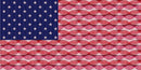 Henry Glass, Patriotic Pop Pearlescent, Flag Panel 24" X 42"