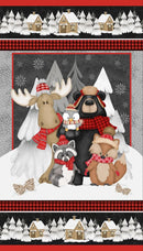 Henry Glass, Pinecone Ridge Lodge, 24" X 42" Panel