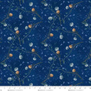 Henry Glass, Serenade, Dandelions, Midnight Blue