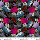 Henry Glass, Serenade, Floral, Black